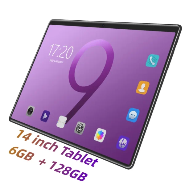 Tablet 360º Pantalla de 14 pulgadas FHD Pantalla Táctil Octa Core Android 13.0 6GB+128GB Wifi 4G Red