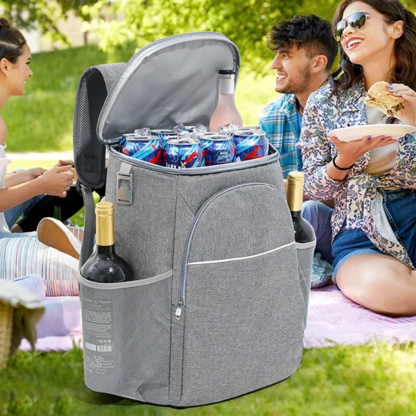 Bolsa Térmica para Almuerzo con Aislamiento en Oxford y Aluminio - Diseño Elegante y Práctico para la Conservación de Alimentos Nevera Portátil - Imagen 2