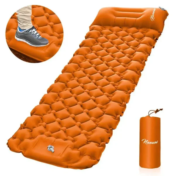 Colchoneta Ultraligera Plegable para Exterior Acampada Hinchable para Senderismo Picnic Colchoneta Impermeable para Exterior - Imagen 6