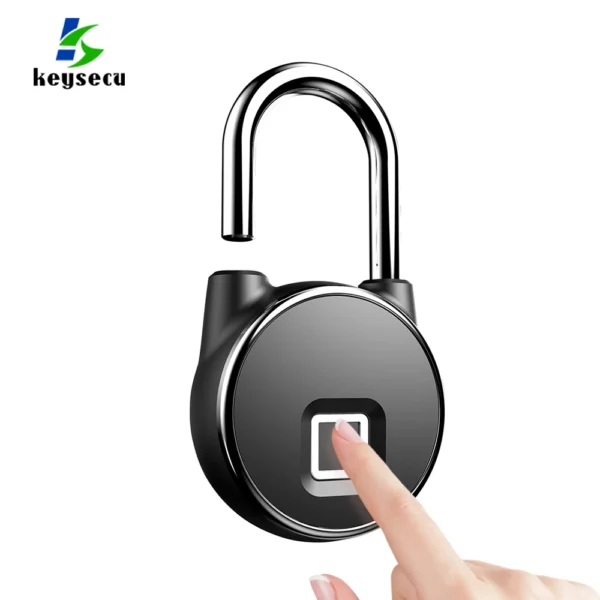 Candado de Huella Dactilar Keysecu K-P22: Seguridad Moderna y Estilo Vanguardista con Potencia USB y Capacidad Impermeable - Imagen 4